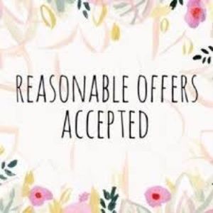 Don't be afraid all offers considered
